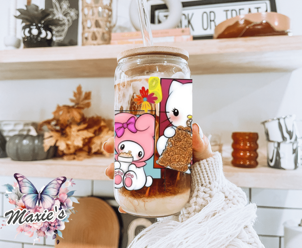 Kitty & Amigas š Graphic Design 16oz. UVDTF Cup Wrap