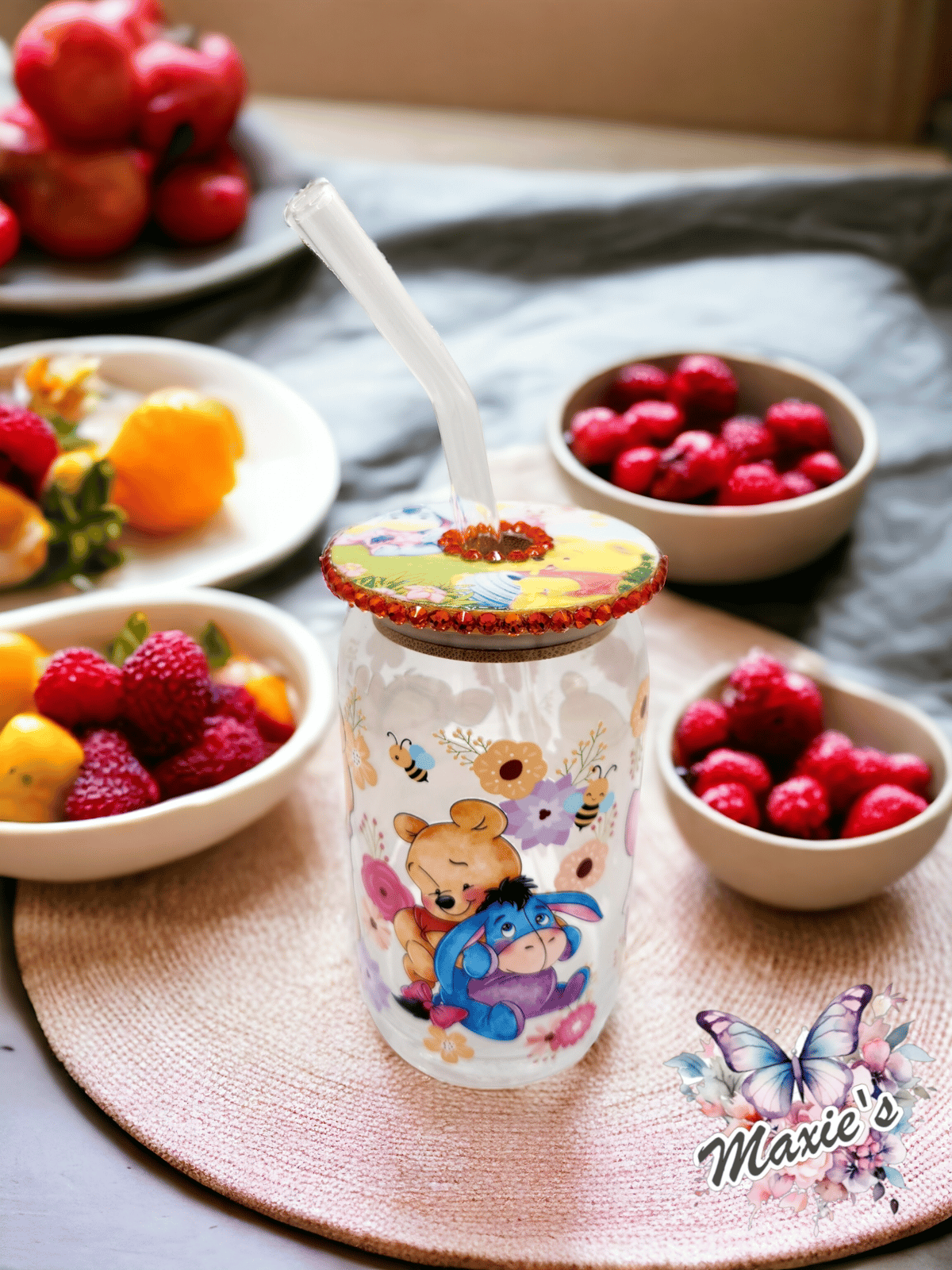 Pooh Bear & Friends Graphic Design 16oz. Libbey Cup