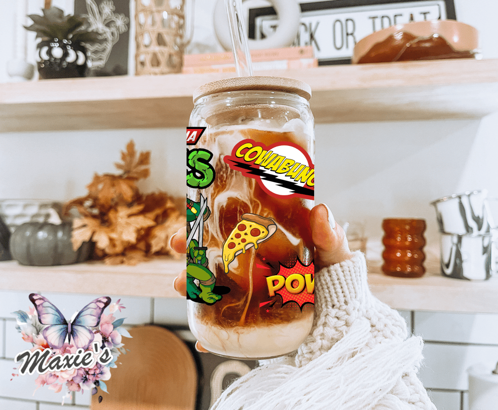 ✨️ Double - Sided ✨️ Teen Turtles Graphic Design 16oz. UVDTF Cup Wrap