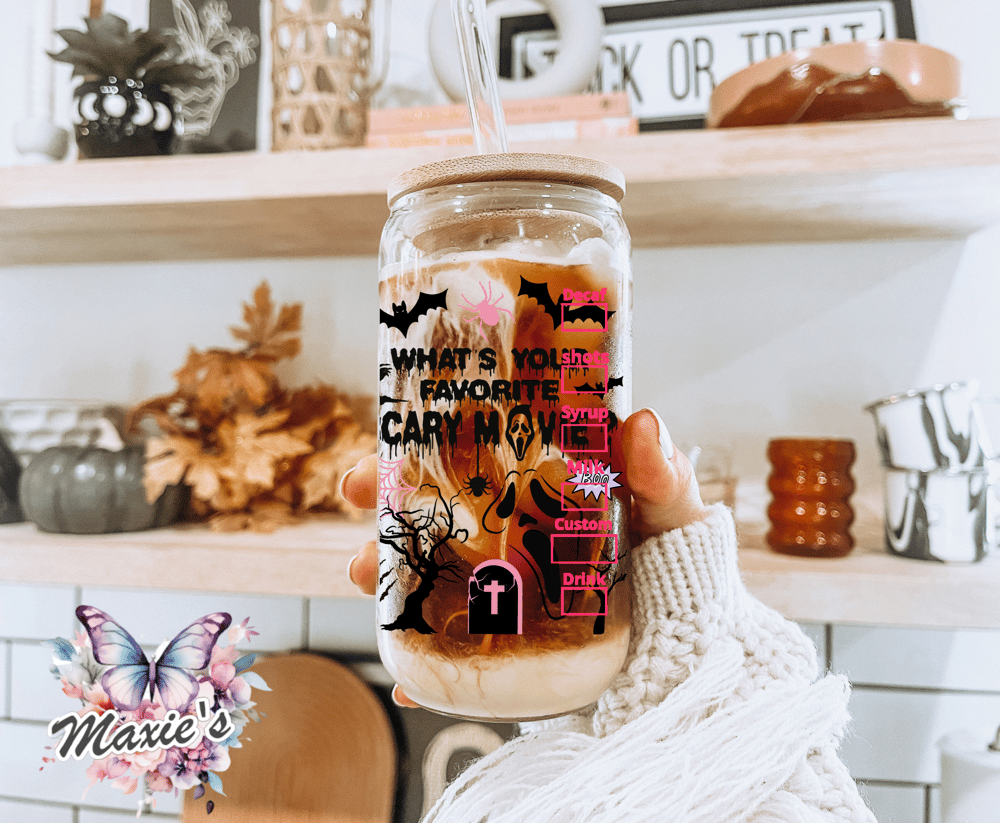 ✨️ Double - Sided ✨️ Horror Starbbie Graphic Design 16oz. UVDTF Cup Wrap
