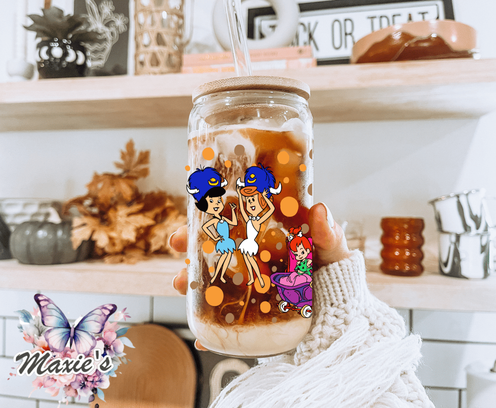 ✨️ Double - Sided ✨️ Stone Family Graphic Design UVDTF Cup Wrap