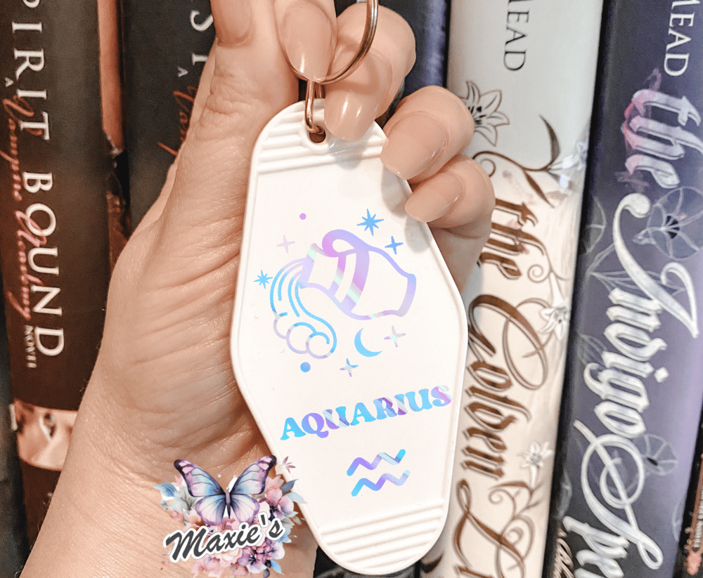 Aquarius Constellation ♒️ UVDTF Motel Keychain Decal
