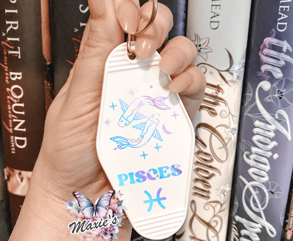 Pisces ♓️ Constellation UVDTF Motel Keychain Decal