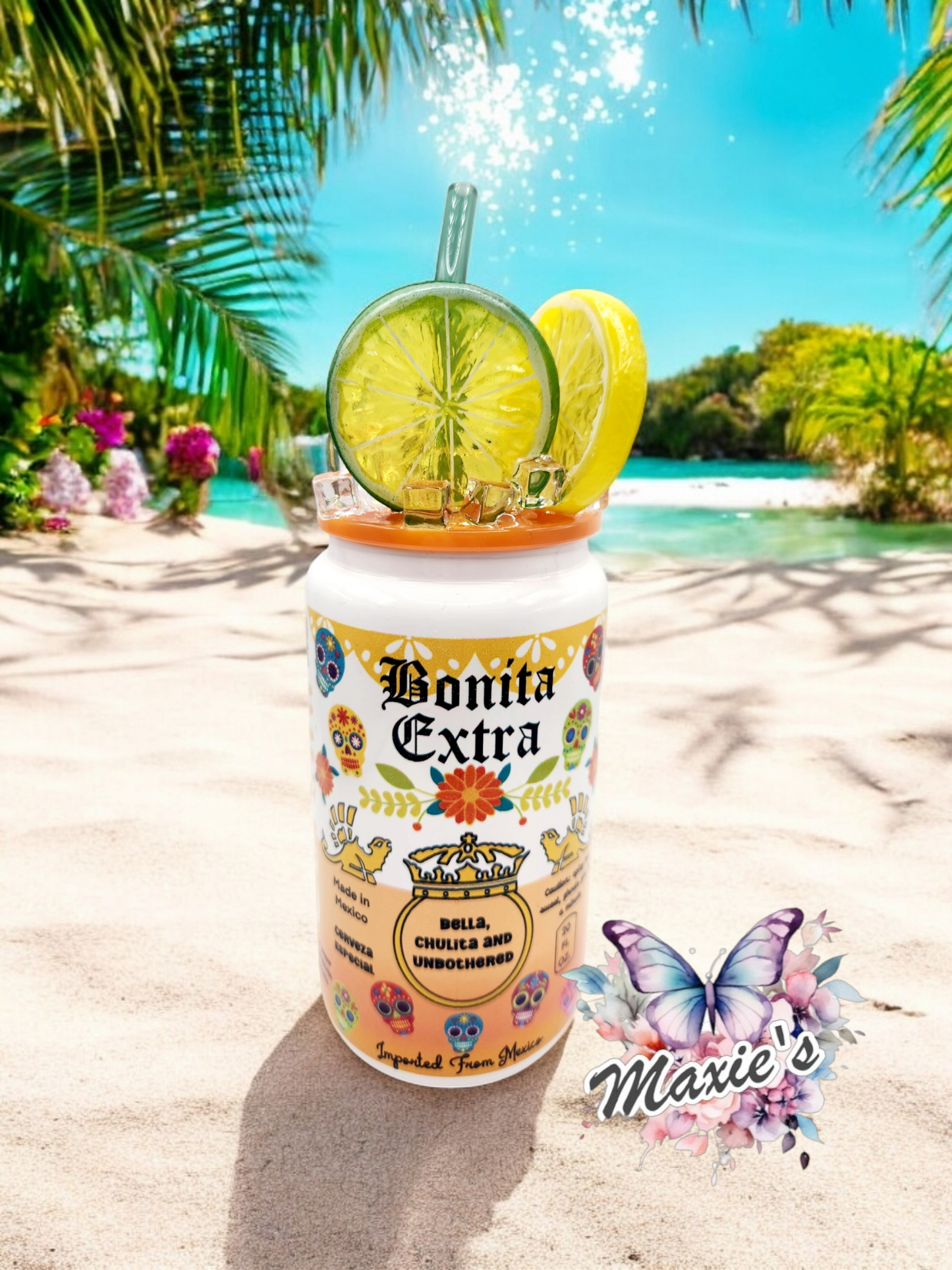 Bonita Extra Graphic Design 16oz. Libbey Glass Cup