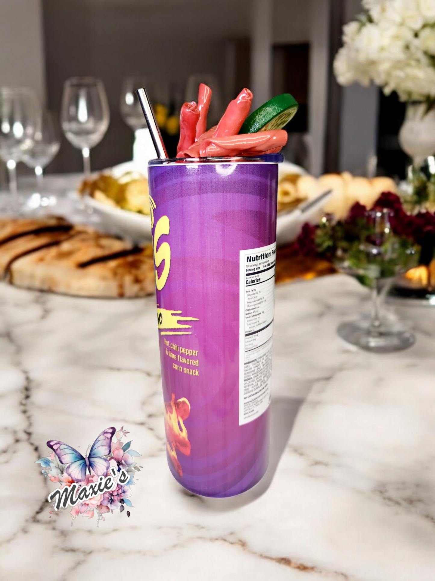Takis Inspired Theme 20oz. Skinny Tumbler