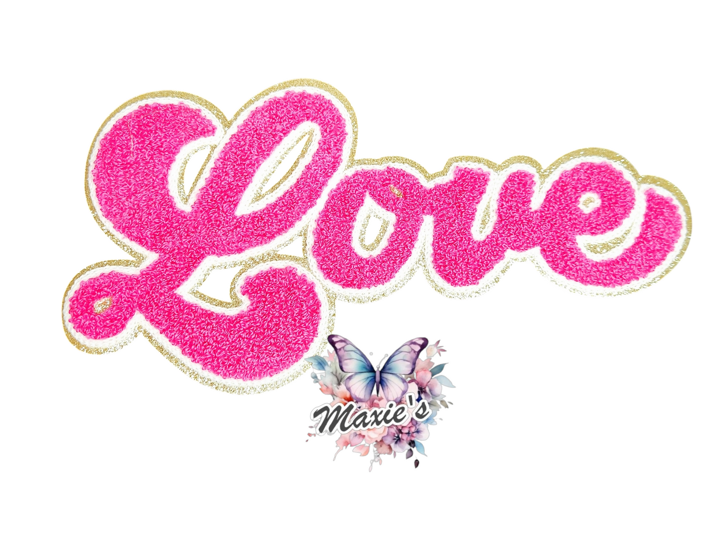 Pink Love Chenille Patch 🩷