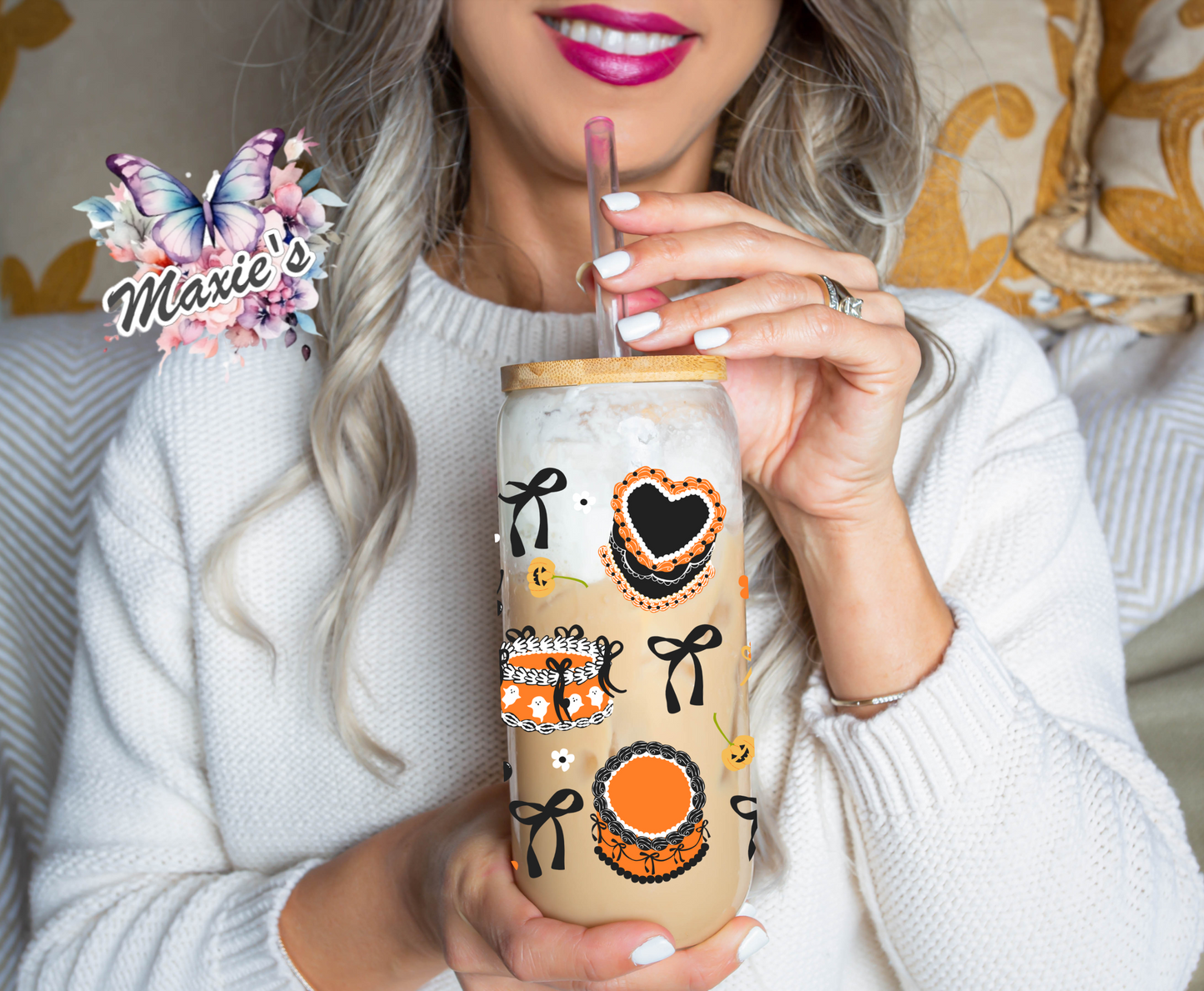 Spooky Cake Theme 16oz. UVDTF Cup Wrap