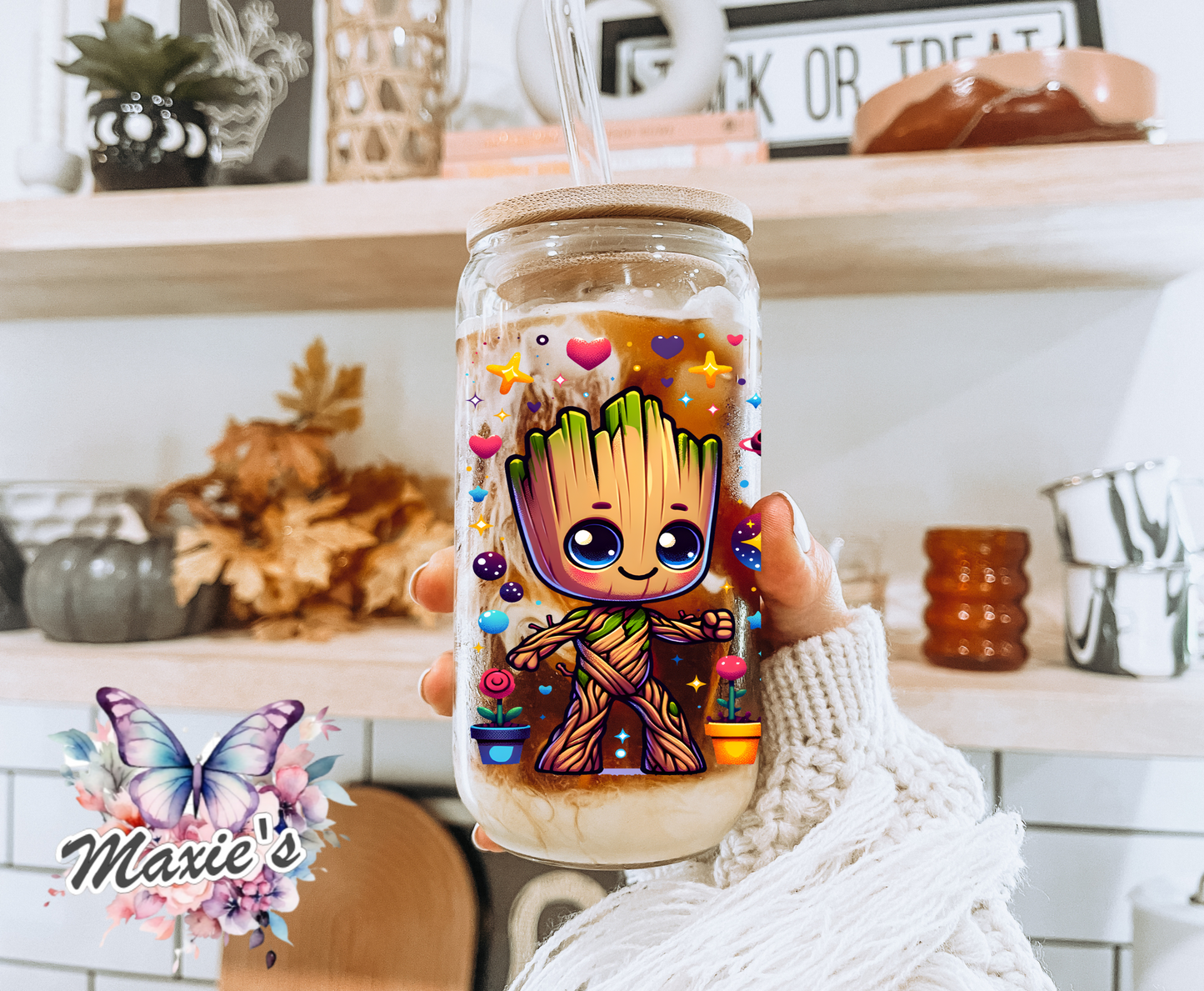 Baby Groot Graphic Design 16oz. UVDTF Cup Wrap