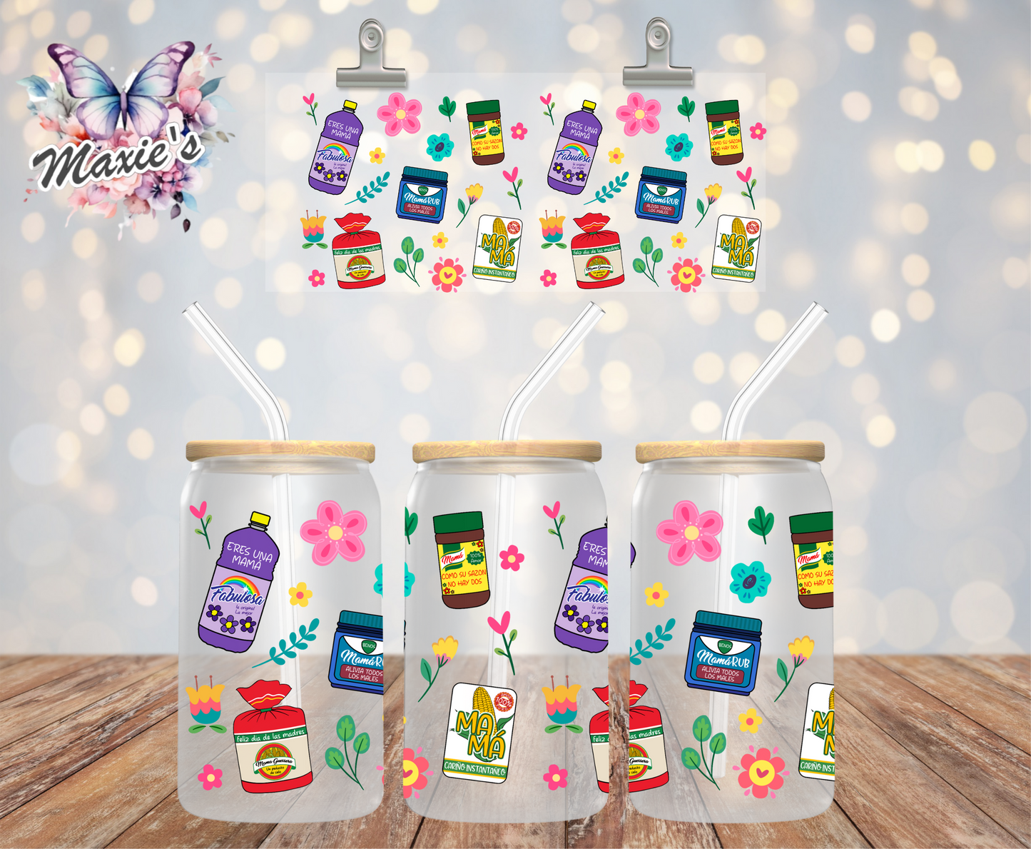 ✨️ Double-sided ✨️ Hispanic Culture Essential Graphic Design 16oz. UVDTF Cup Wrap