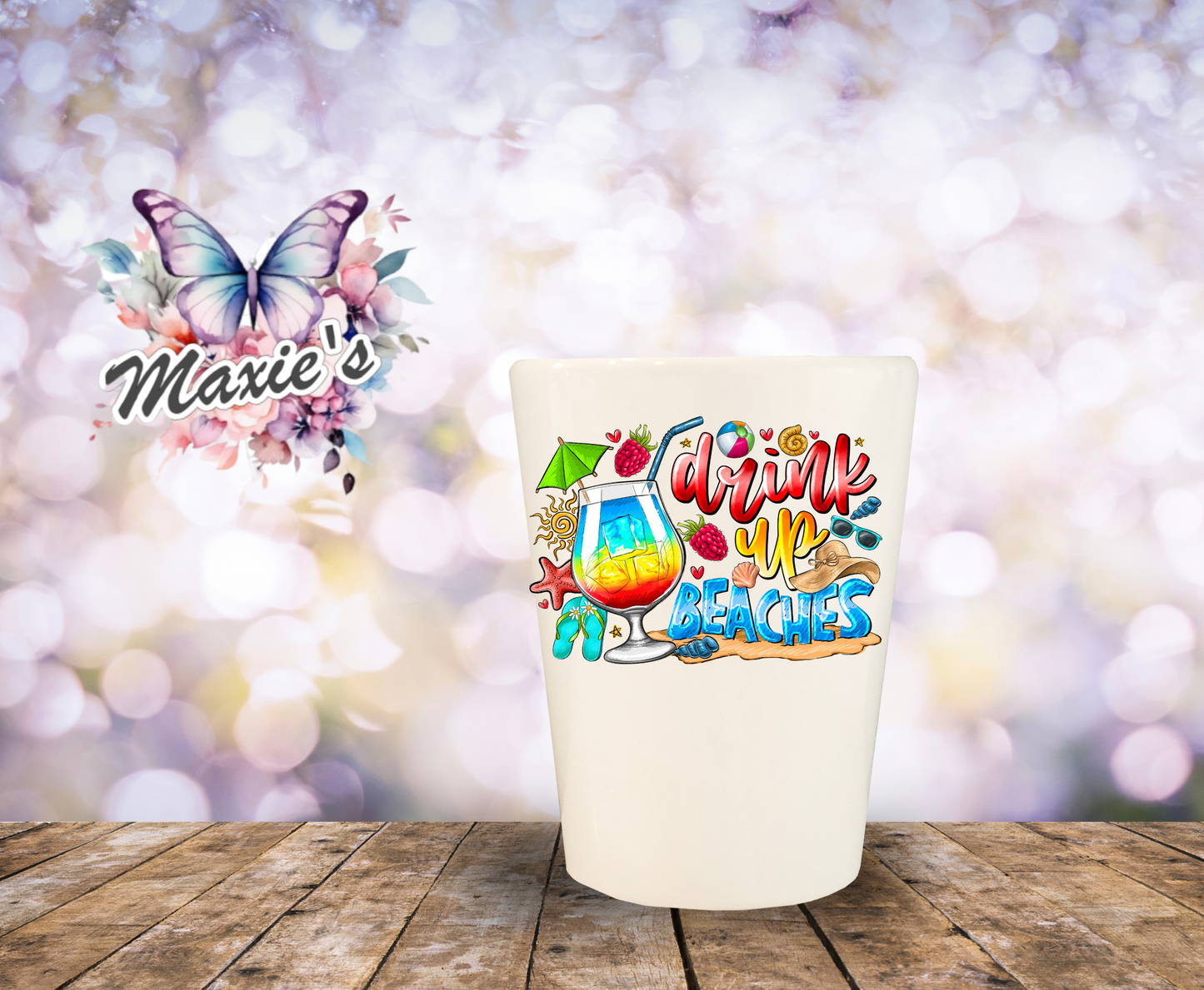 Drink Up Beaches πΈπ· UVDTF Decal