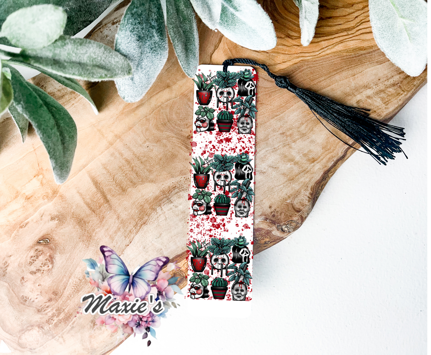 Horror Plants 🪴 Theme UVDTF Pen Wrap/ Bookmark Decal