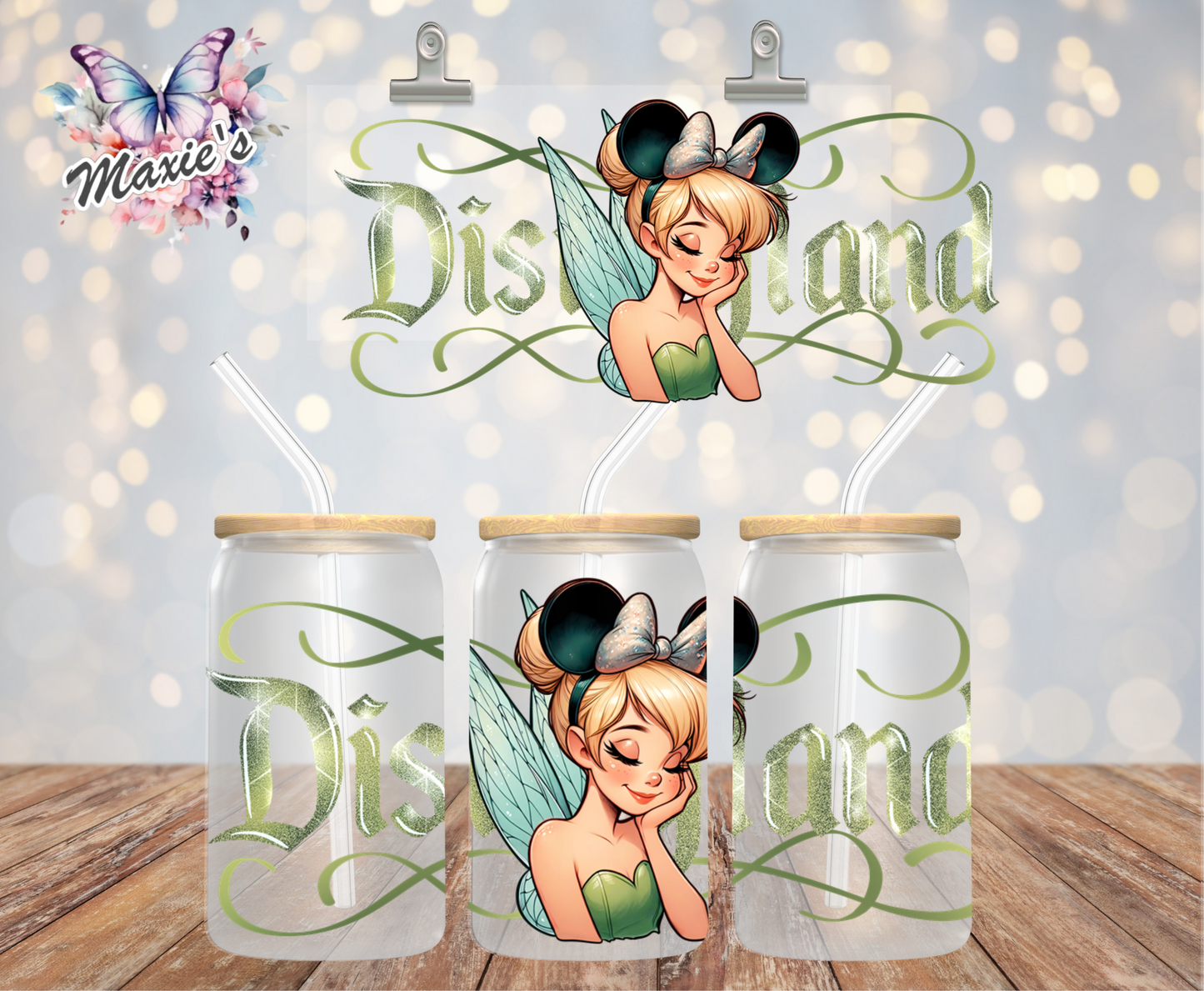 Tinkerbell Fairy π§ββοΈ β¨οΈ Theme 16oz. UVDTF Cup Wrap