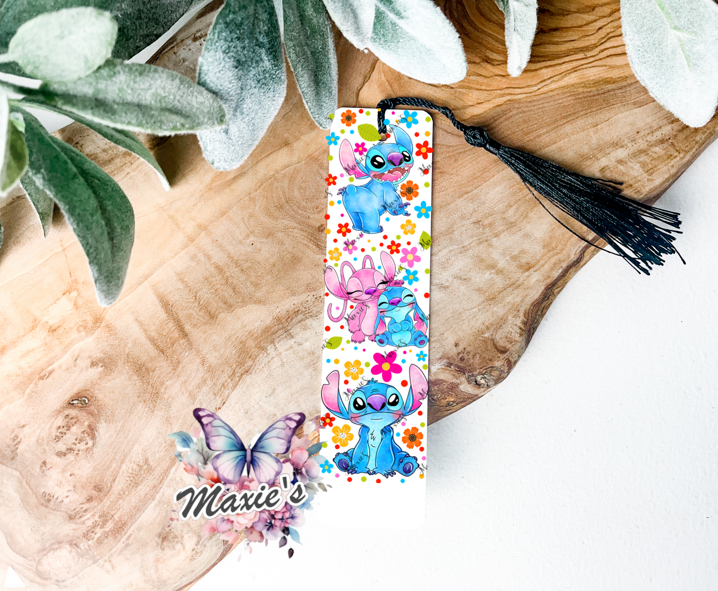 Floral Stitch Couple UVDTF Pen Wrap / Bookmark Decal