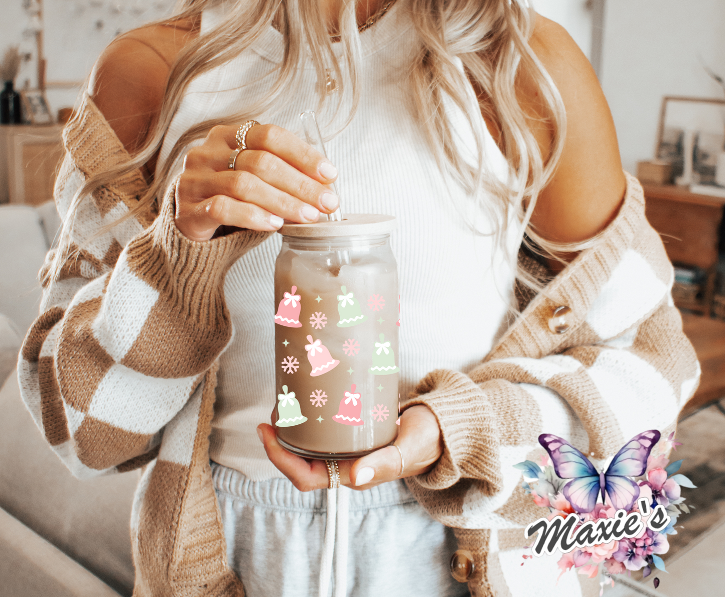 X'Mas Pastel Bells π Theme 16oz. UVDTF Cup Wrap
