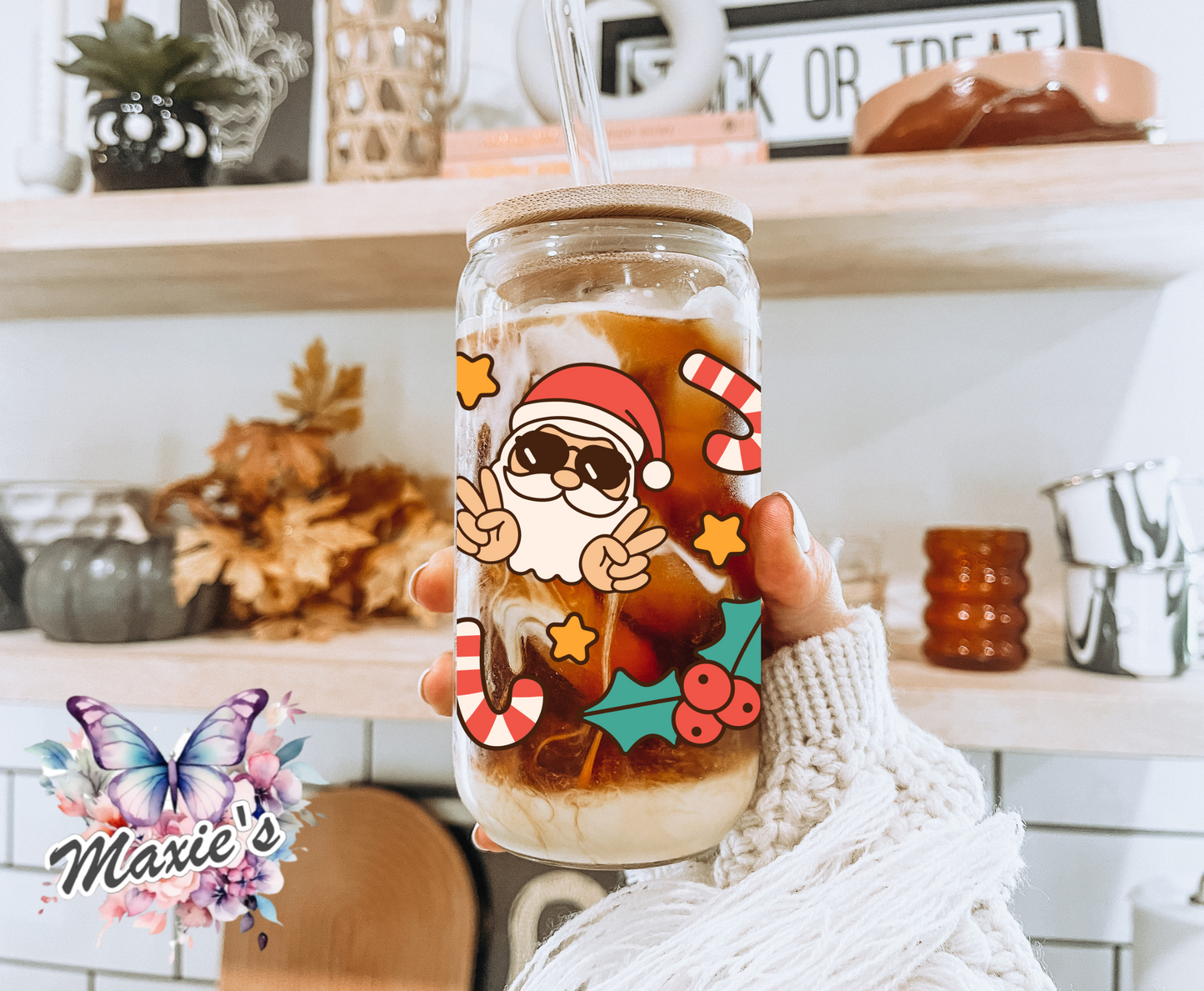 Silly Santa Graphic Design 16oz. UVDTF Cup Wrap