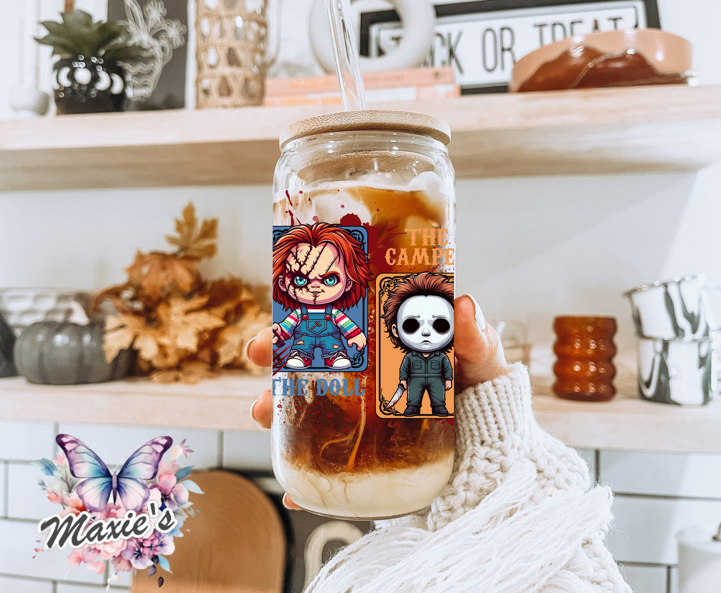 The Famous Horror 4 Graphic Design 16oz. UVDTF Cup Wrap
