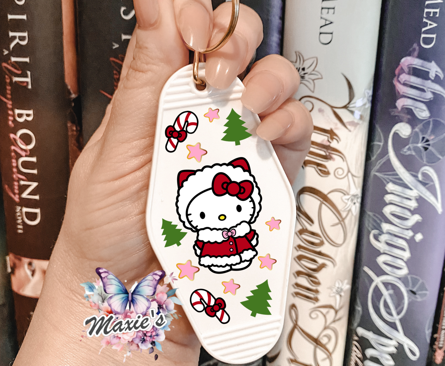 Hello Kitty Christmas UVDTF Motel Keychain Decal
