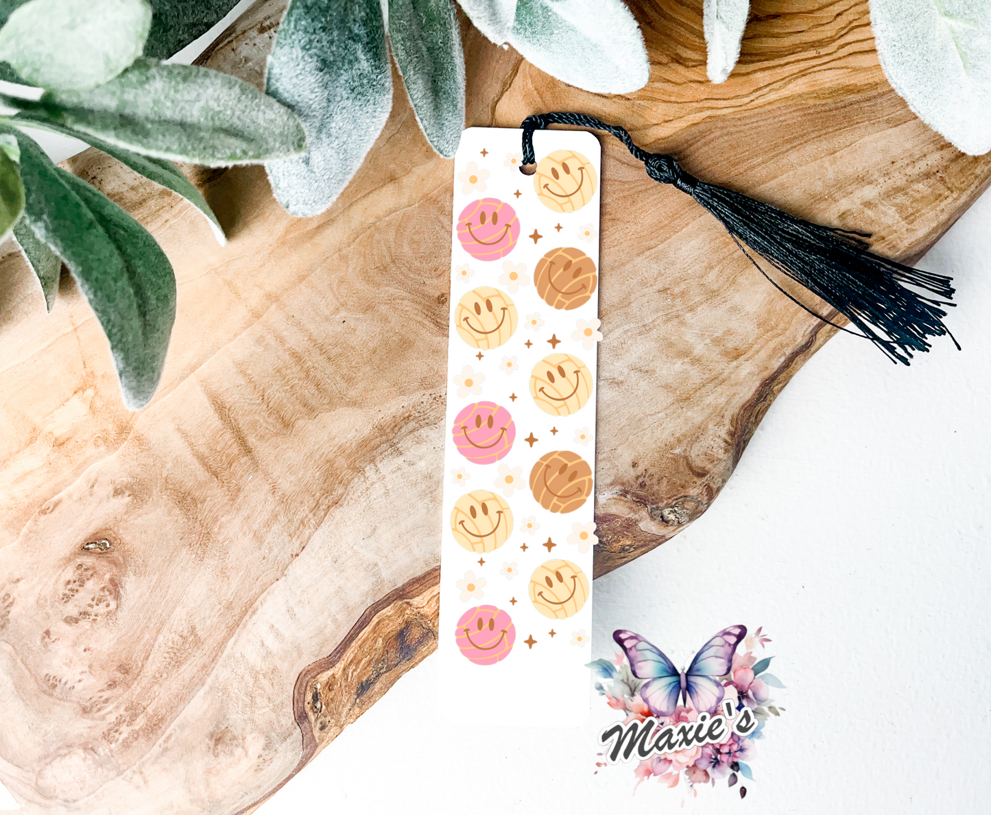 Concha Smiley Theme UVDTF Pen Wrap/Bookmark Decal