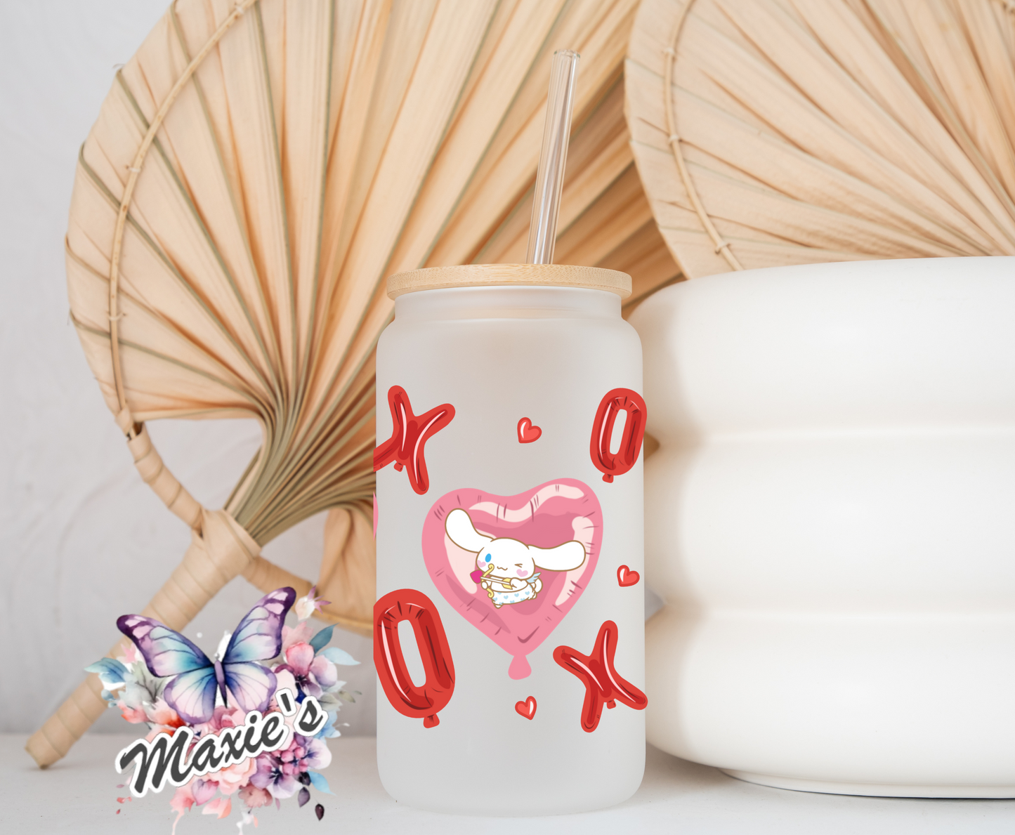 X.O.X.O. Cinnamon Graphic Design 16oz. UVDTF Cup Wrap