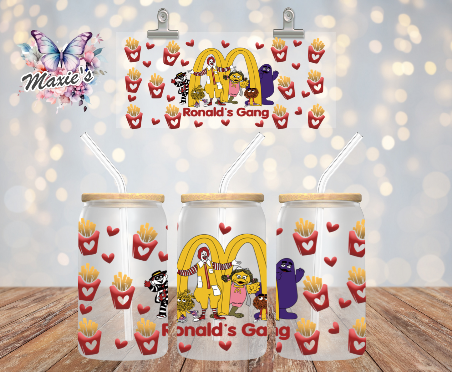 McDonald's Friends Graphic Design 16oz. Sublimation Print