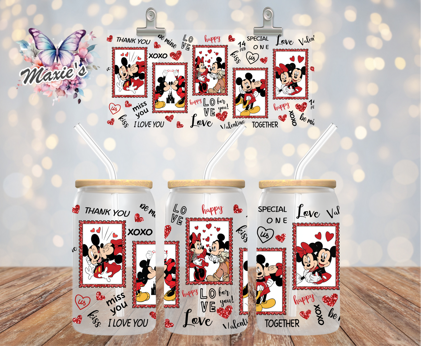 Love Is In The Air ππ Graphic Design 16oz. UVDTF Print