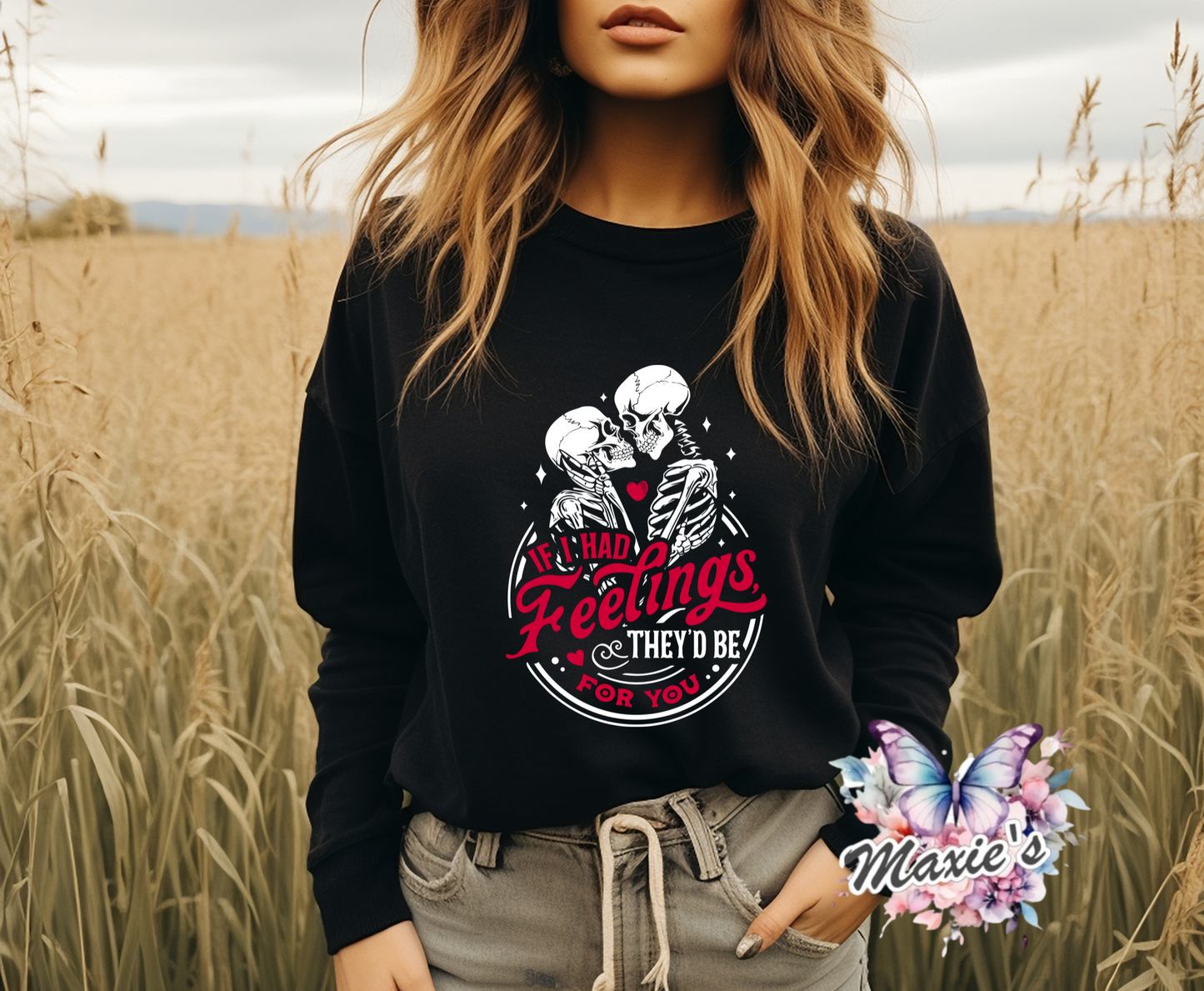 If I Had Feelings For You Shimmery DTF Transfer Print