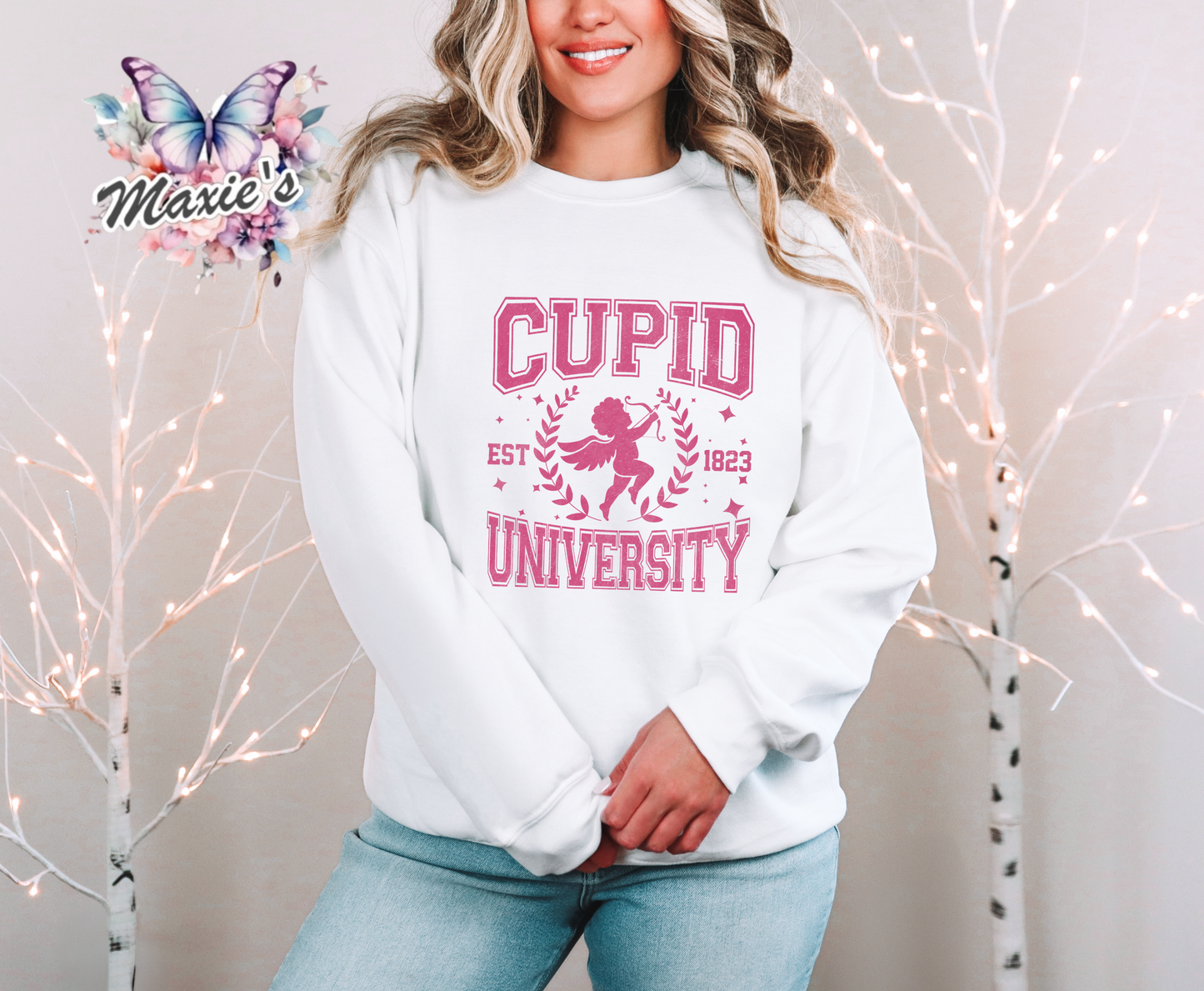 Cupid University Shimmery DTF Transfer