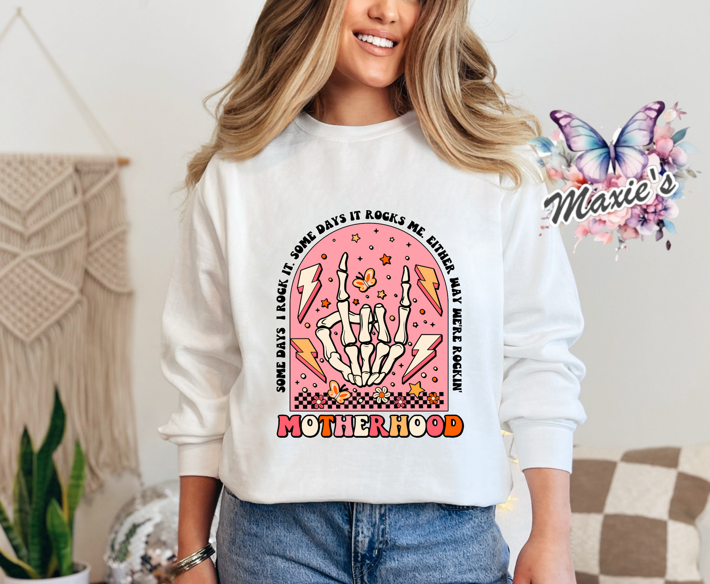 Retro Motherhood Graphic Design DTF Transfer Print