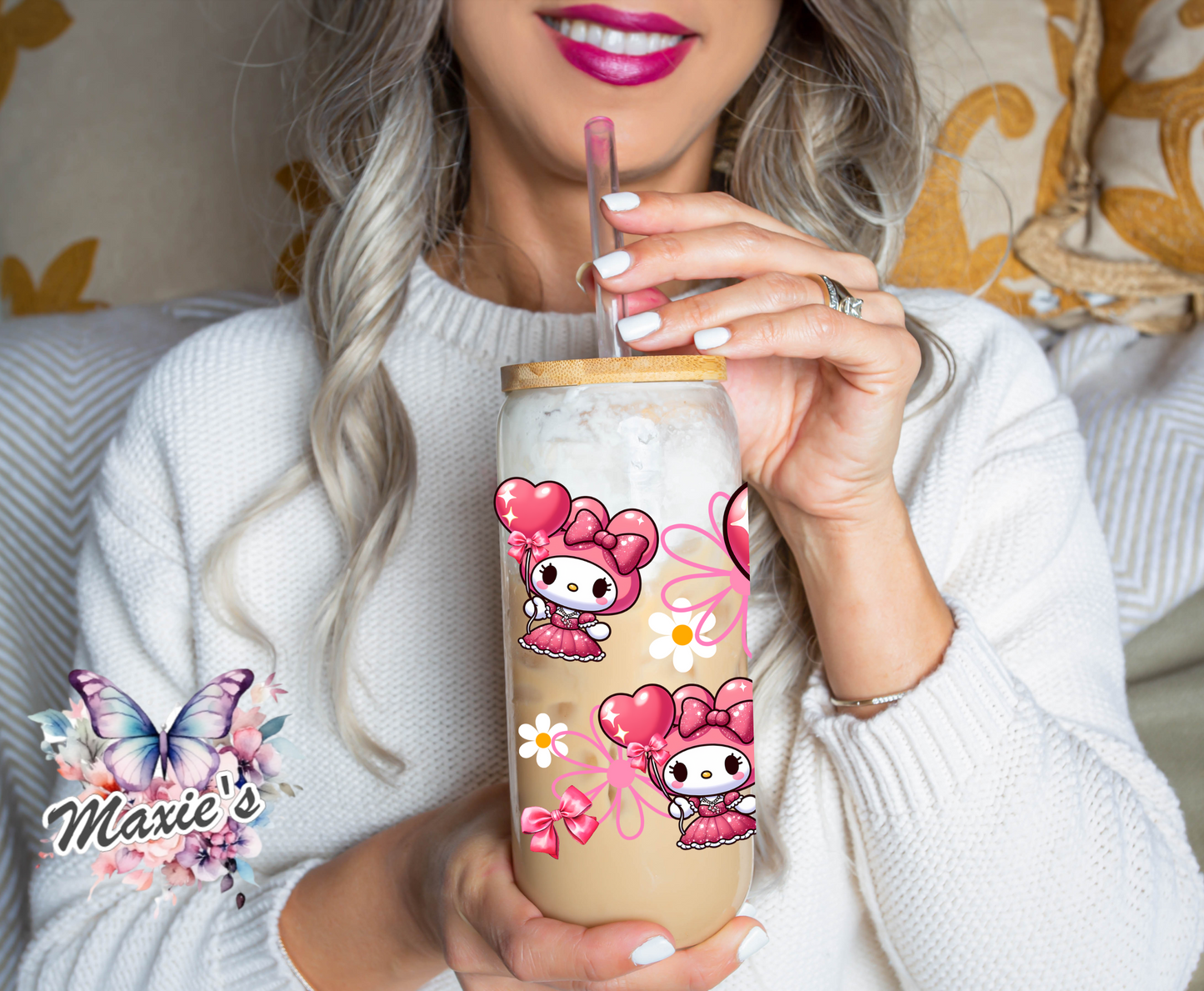 Missy Daisy Melody Graphic Design 16oz UVDTF Cup Wrap