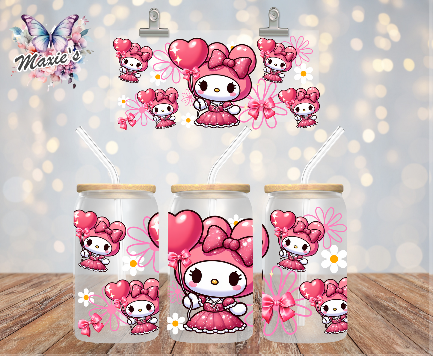 Missy Daisy Melody Graphic Design 16oz UVDTF Cup Wrap