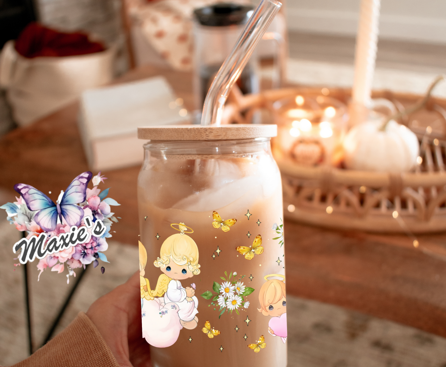 Classic Baby Angels Graphic Design 16oz. UVDTF Cup Wrap