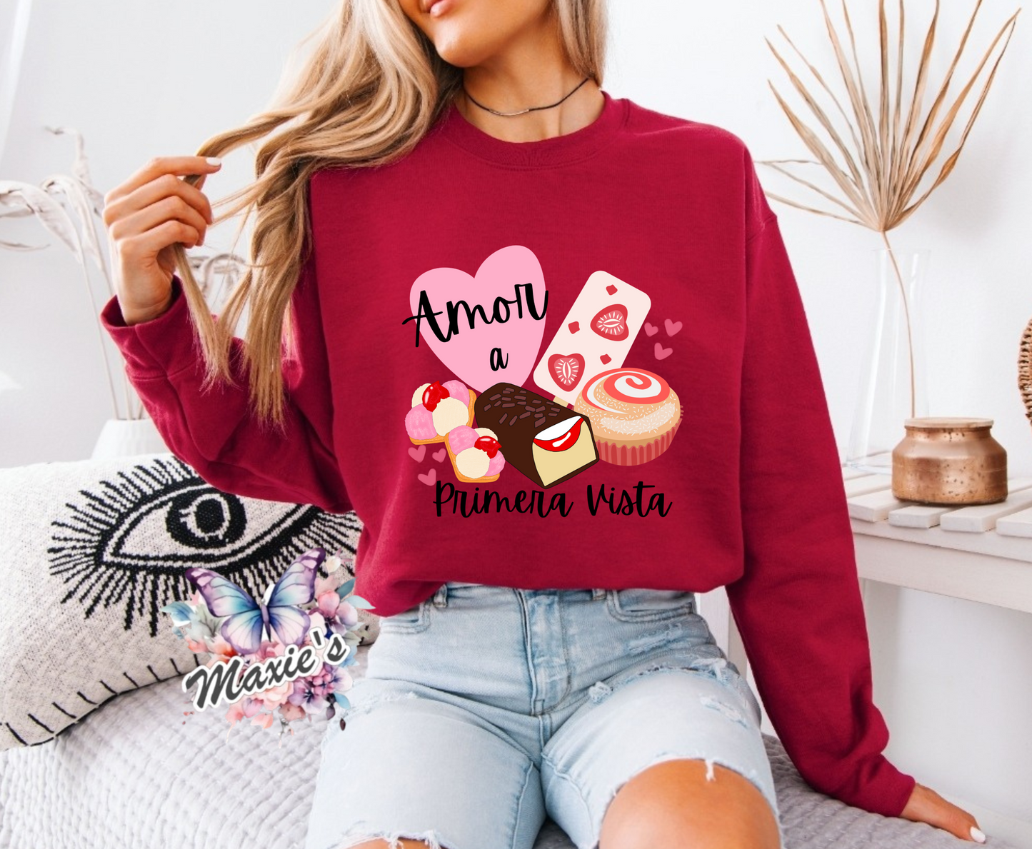 Amor A Primera Vista Graphic Design DTF Transfer Print