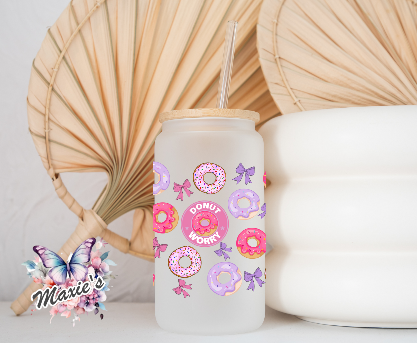 Donut ๐ฉ Worry Graphic Design 16oz. UVDTF Cup Wrap