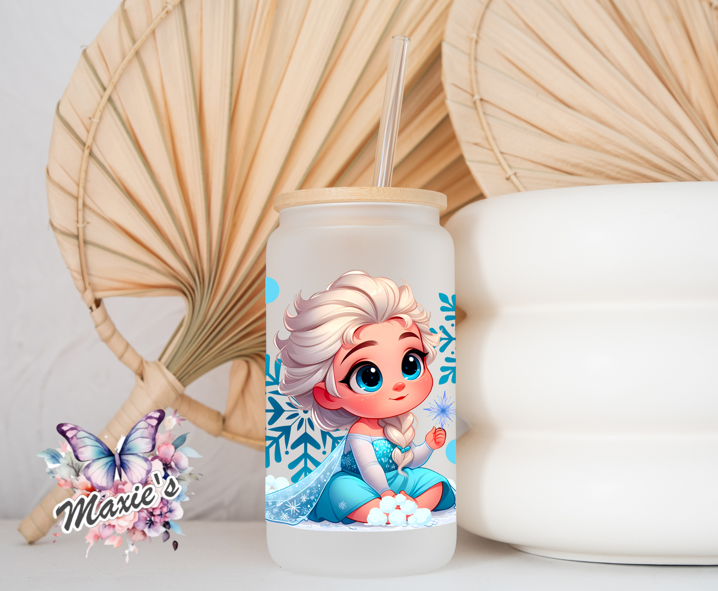 ✨️Double-Sided✨️ Elsa & Anna Graphic Design 16oz. UVDTF Cup Wrap
