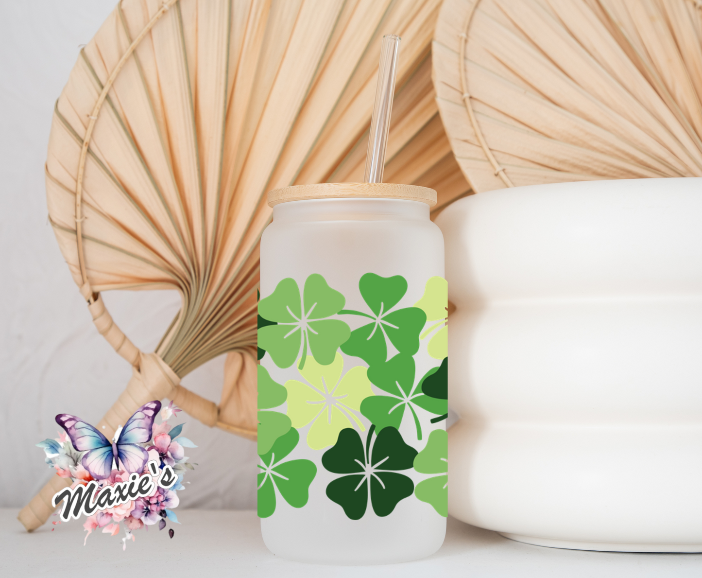 Lucky Clovers Graphic Design 16oz. UVDTF Cup Wrap