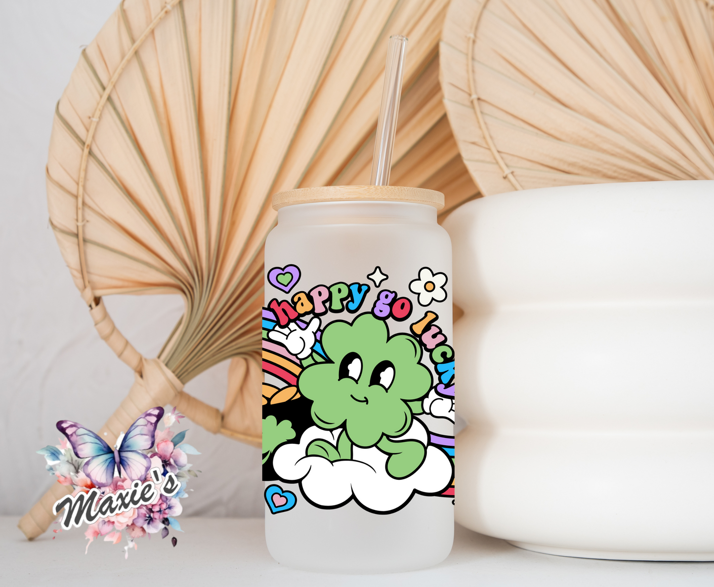Happy Go Luck Clover π Graphic Design 16oz. UVDTF Cup Wrap