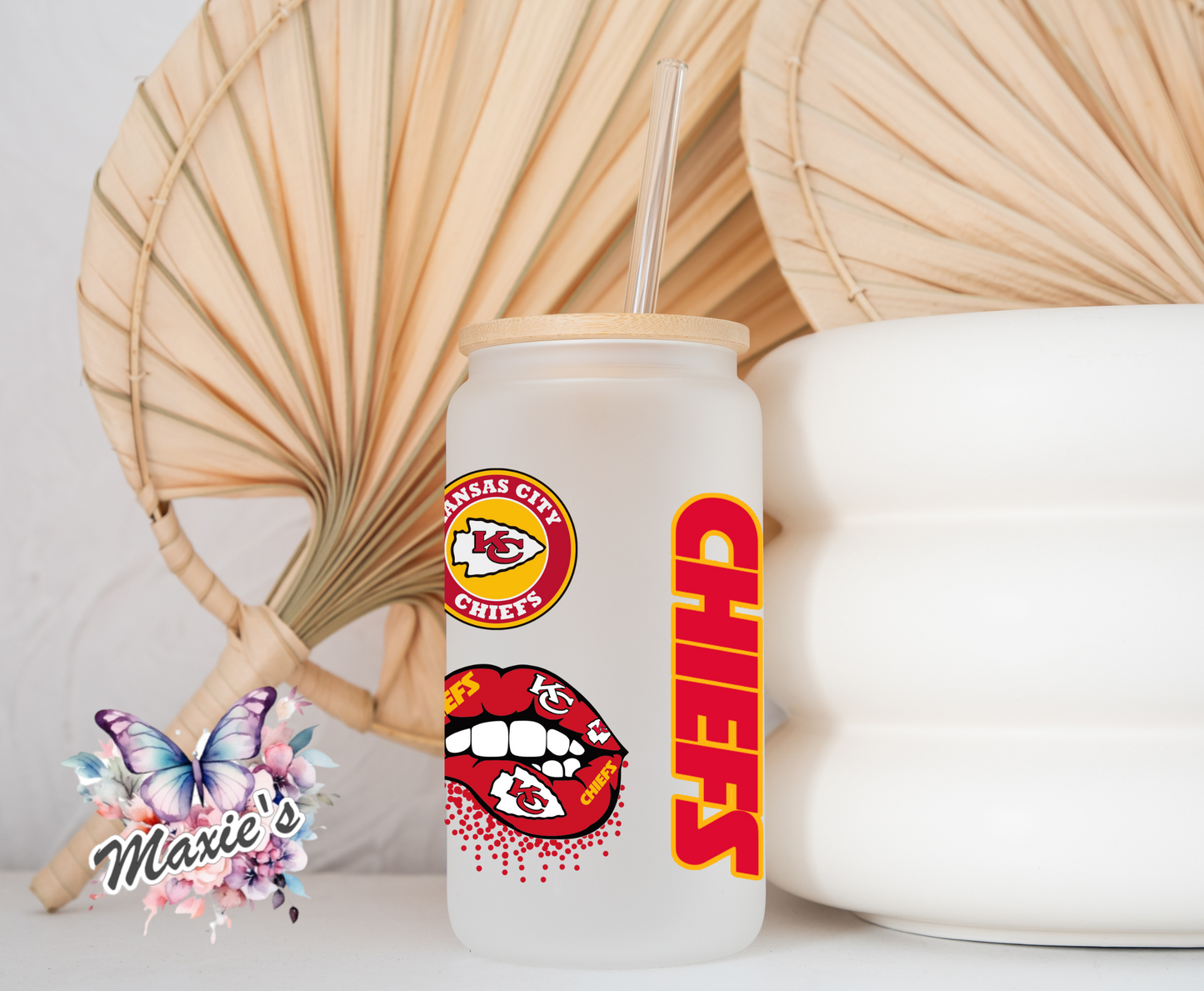 Kansas City Chief/Warpaint, Wolf Graphic Design 16oz. UVDTF Cup Wrap