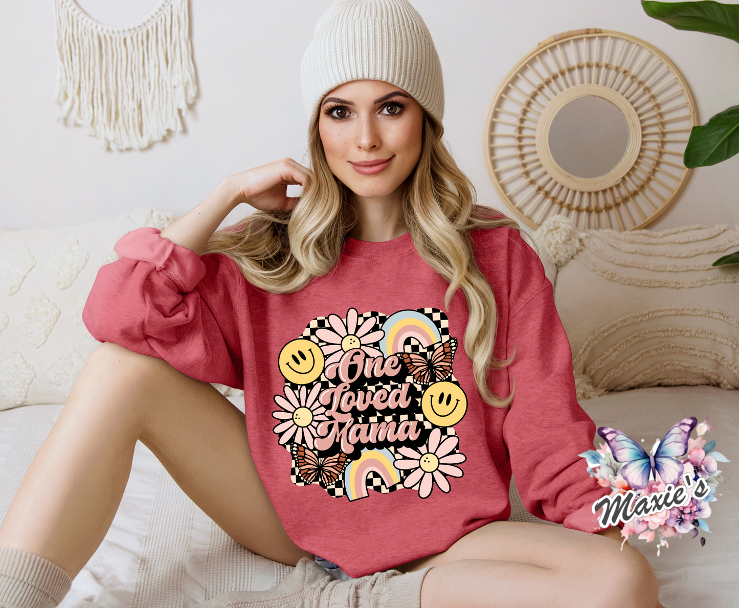 One Loved Mama Retro Style DTF Transfer Print