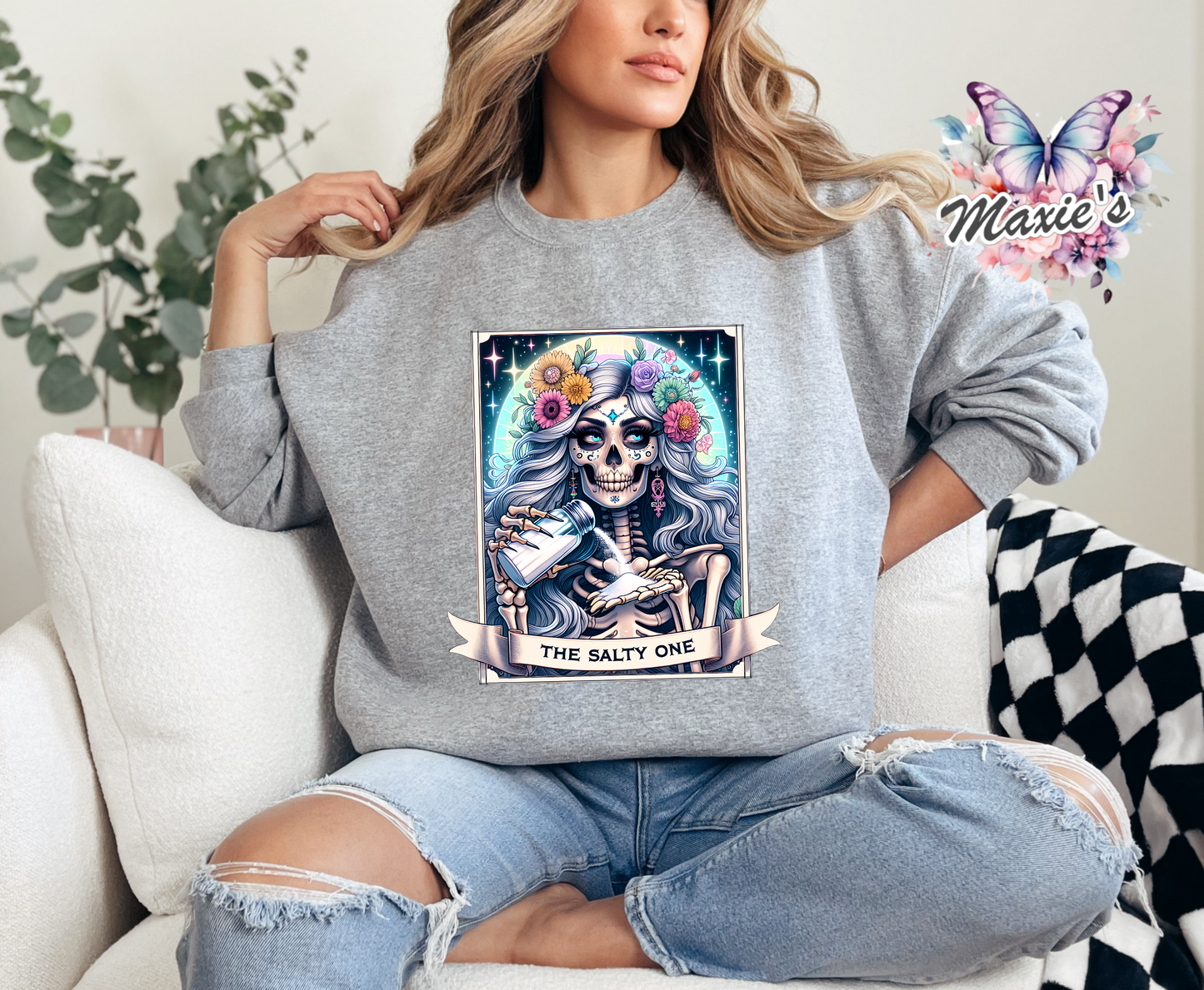 The Salty One Tarot Card Graphic Design DTF Transfer Print