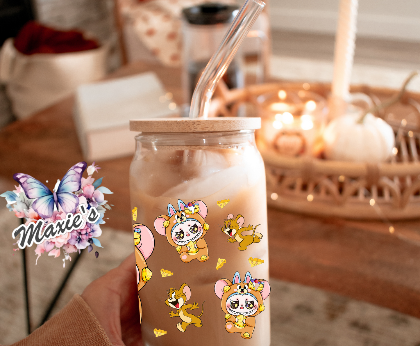Jerry Mouse Labubu Graphic Design 16oz. UVDTF Cup Wrap