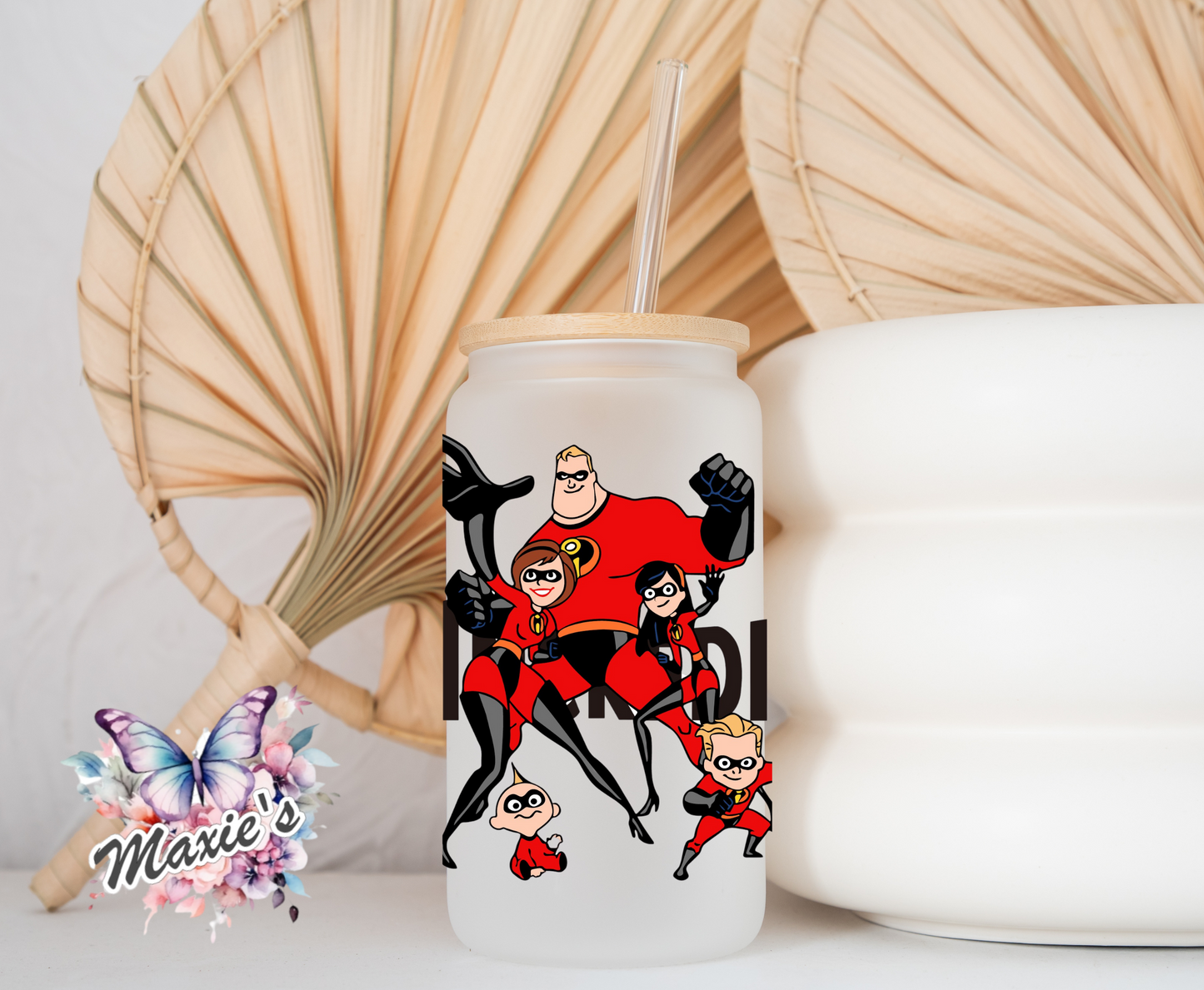 The Incredibles Characters Graphic Design 16oz. UVDTF Cup Wrap