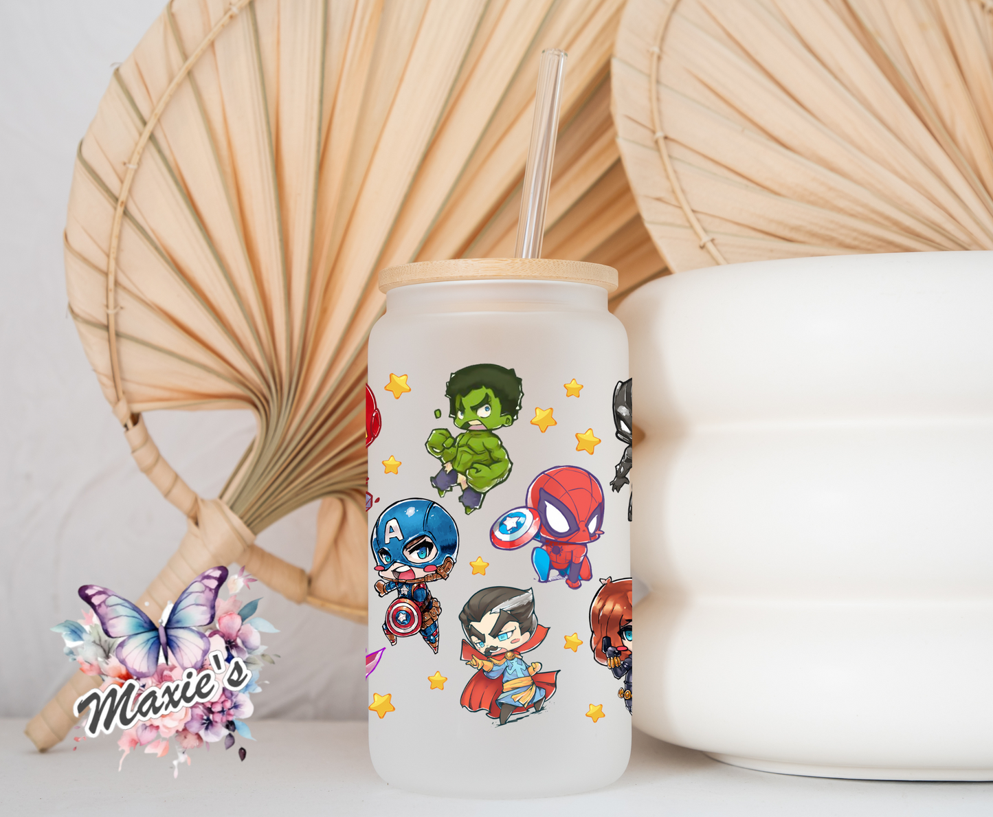 ✨️ Double-Sided ✨️ Super Hero Characters Graphic Design 16oz UVDTF Cup Wrap