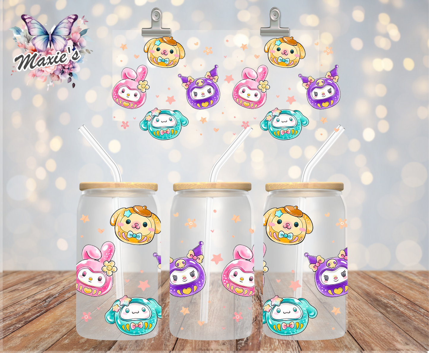 Kawaii Squishmallows Graphic Design 16oz. UVDTF Cup Wrap