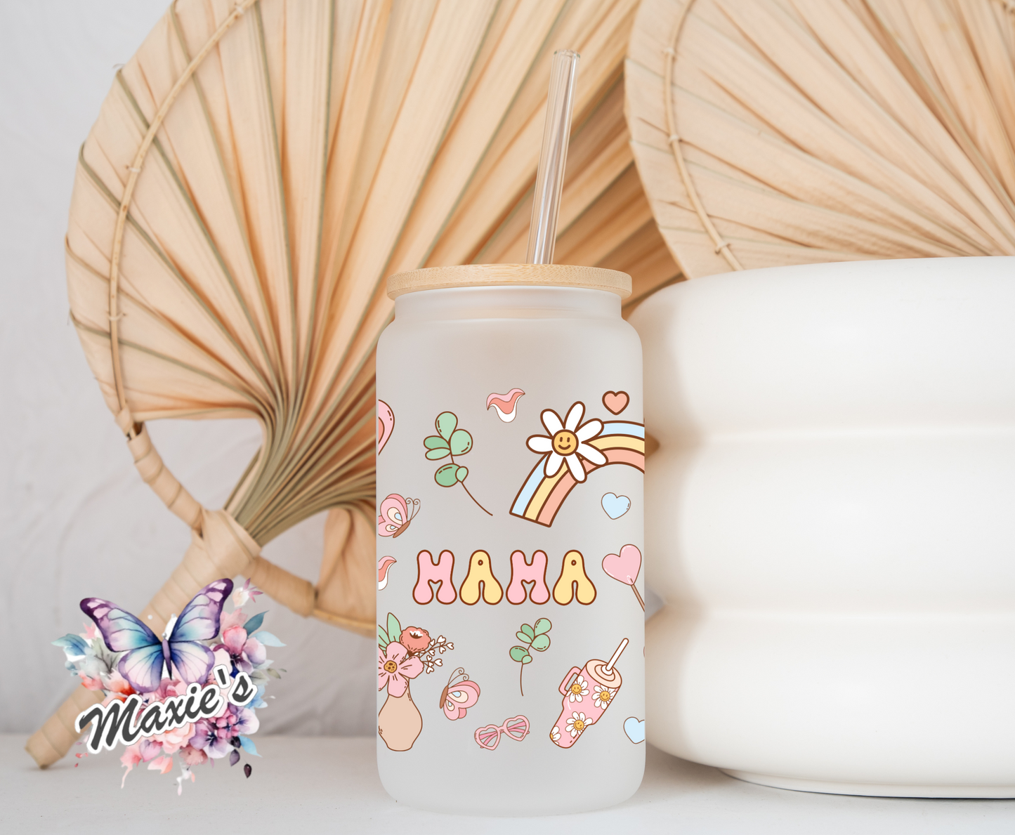 Retro Mama Graphic Design 16oz. UVDTF Cup Wrap