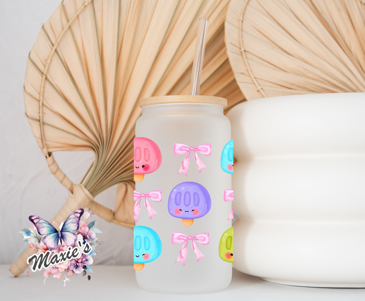 Yummy Popsicles & Bows Theme 16oz. UVDTF Cup Wrap