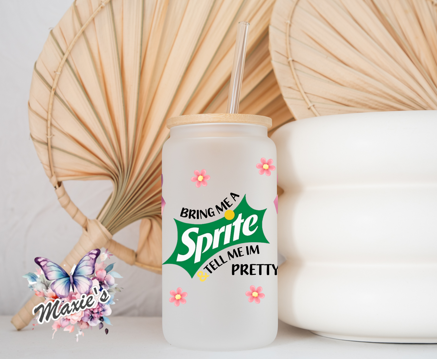 Bring Me Sprite & Tell Me I'm Pretty Graphic Design 16oz. UVDTF Cup Wrap