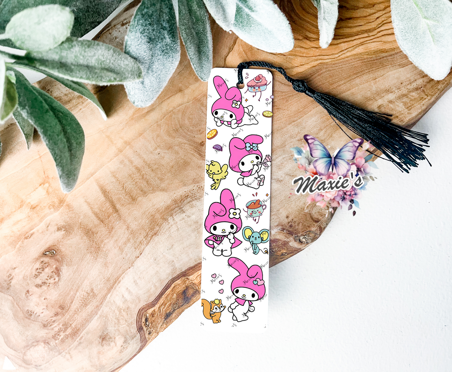 Melody Bunny Graphic Design UVDTF Pen Wrap/Bookmark Decal
