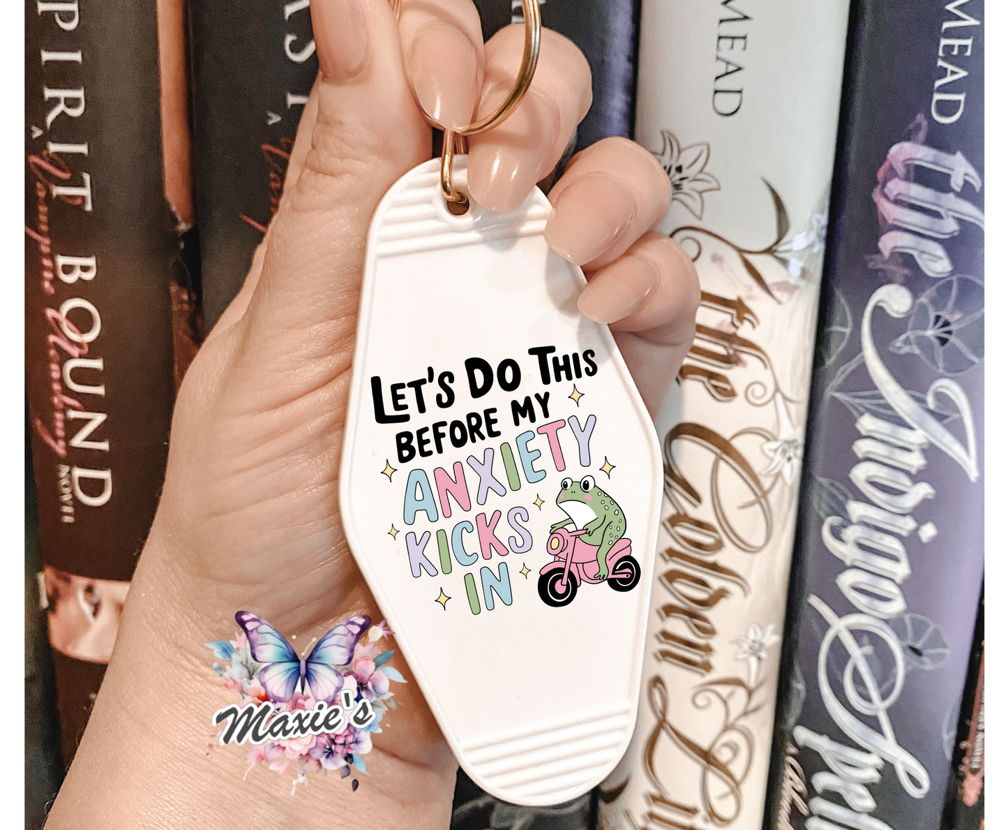 Let's Do This B4 My Anxiety Kicks In UVDTF Motel Keychain Decal