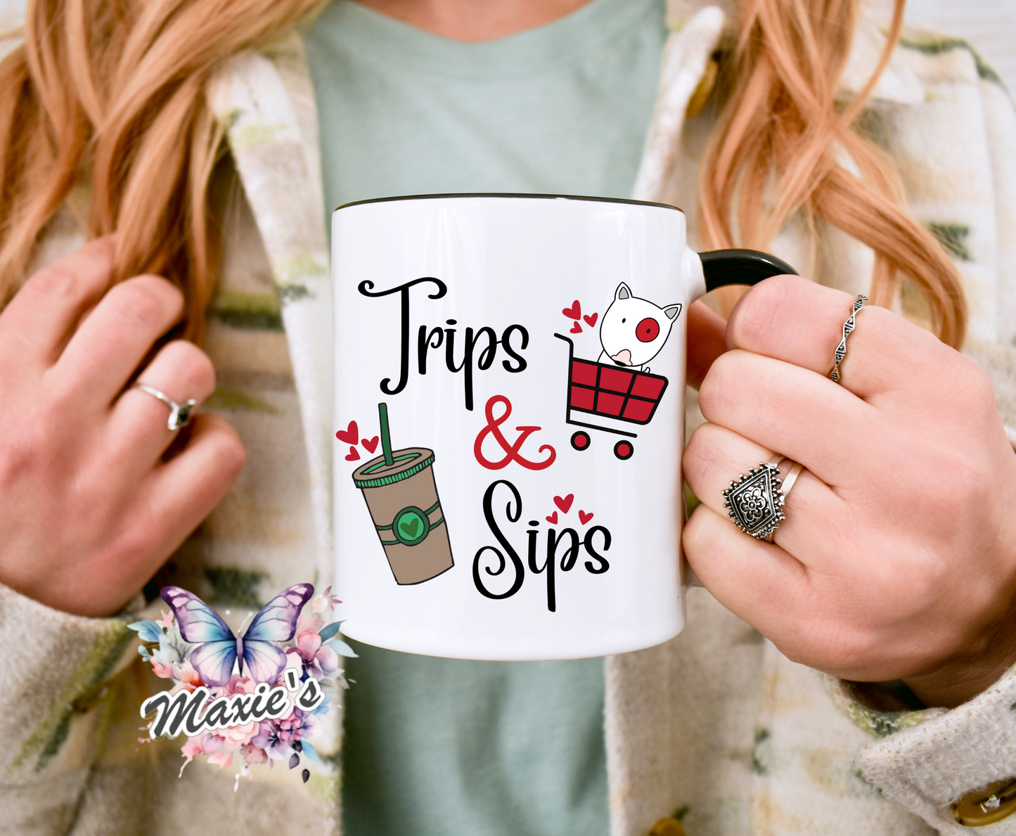 Trips & Sip Graphic Design UVDTF Decal
