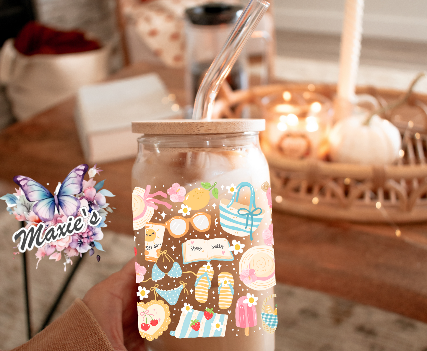 It's All About Summer Pastel Theme 16oz. UVDTF Cup Wrap